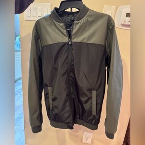 Nick Danger Men’s Bomber Jacket Olive Green & Black Size M